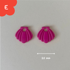 Pampilles coquillage roses bonbon