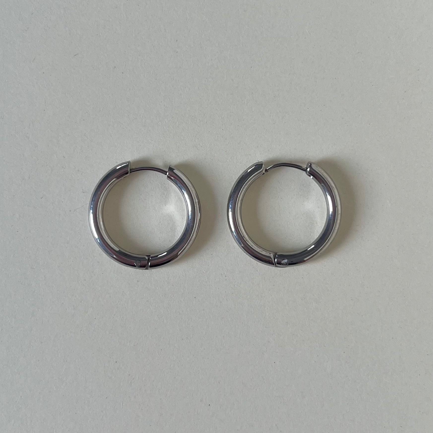 Créoles rondes 19mm – Argenté