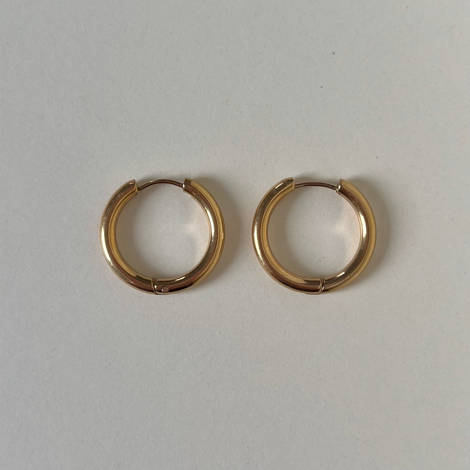 Créoles rondes 19mm – Doré