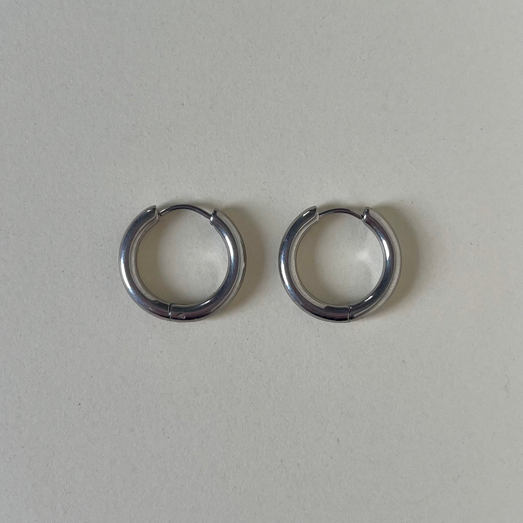 Créoles rondes 17mm – Argenté