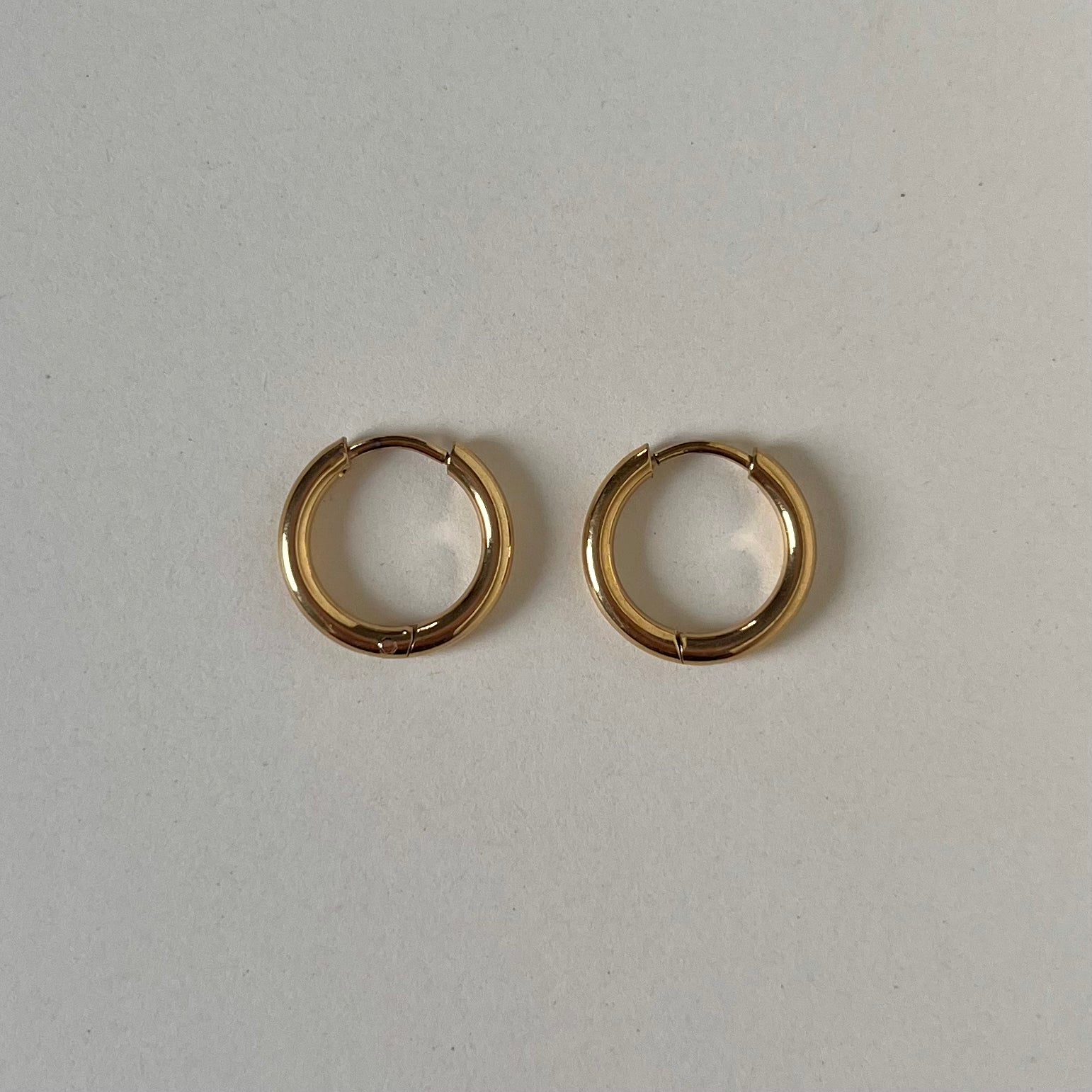 Créoles rondes 14 mm – Doré